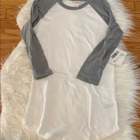 ❤️ 2 for $20 ❤️ NWT!! Lularoe white and gray Randy XXS - Picture 1 of 1